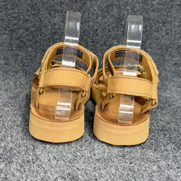 Teva Midform Universal Leather Sandals Women's Size 7 Desert Sand Leather Strap - Picture 5 of 12
